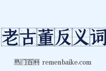 老古董反义词是什么意思的图片